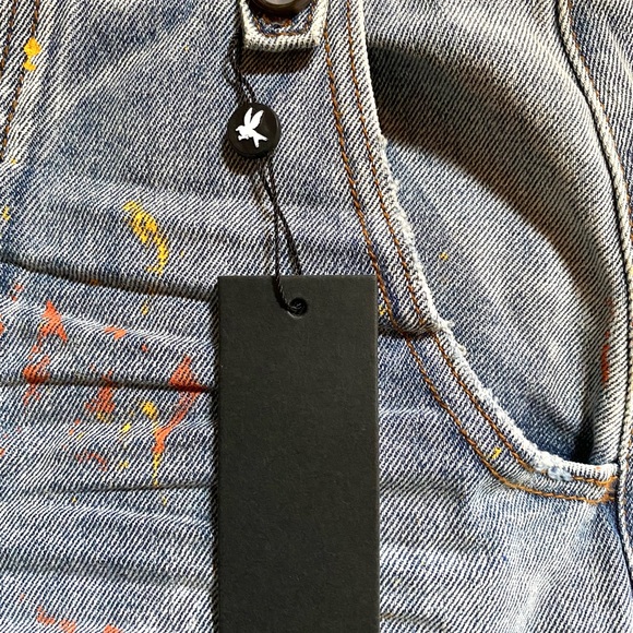 NWT - One Teaspoon Painted High  waist Safari Jean - Free People - size 24 or XS - Picture 9 of 9